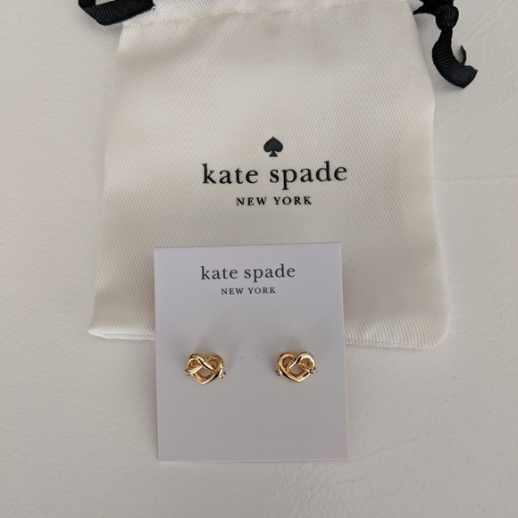 *NWT* ♠️ Kate Spade pretzel 🥨 earrings - Picture 2 of 5